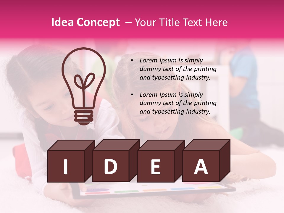 Person Touchpad Game PowerPoint Template