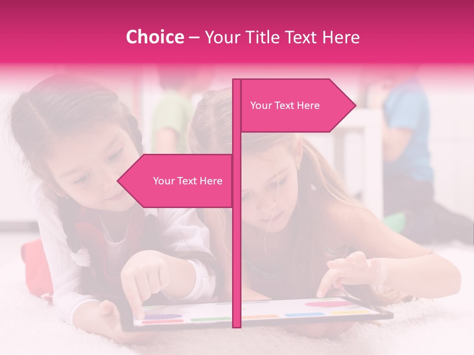 Person Touchpad Game PowerPoint Template