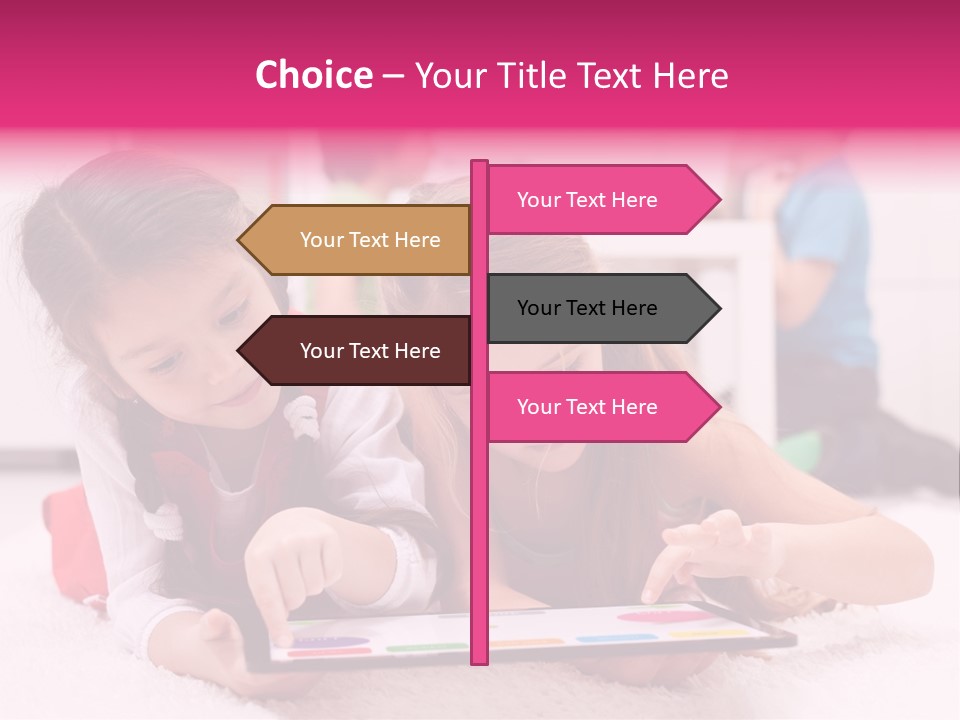 Person Touchpad Game PowerPoint Template