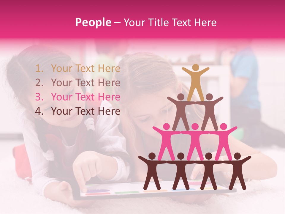 Person Touchpad Game PowerPoint Template