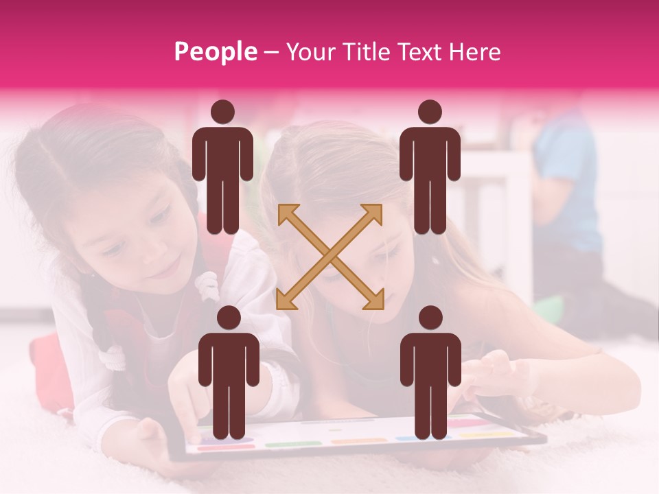 Person Touchpad Game PowerPoint Template