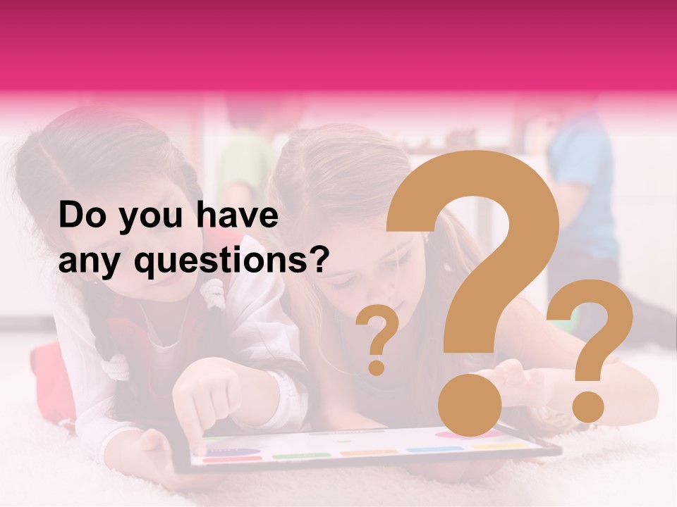 Person Touchpad Game PowerPoint Template