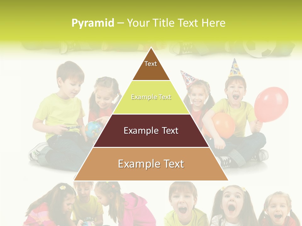 Schoolgirl White Small PowerPoint Template