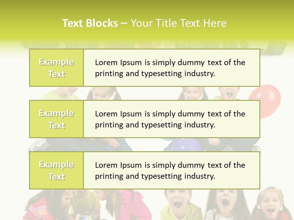 Schoolgirl White Small PowerPoint Template