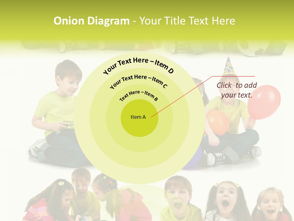 Schoolgirl White Small PowerPoint Template