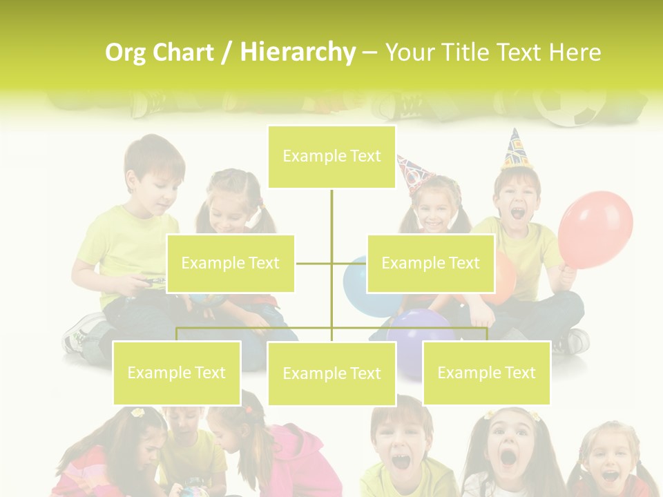 Schoolgirl White Small PowerPoint Template