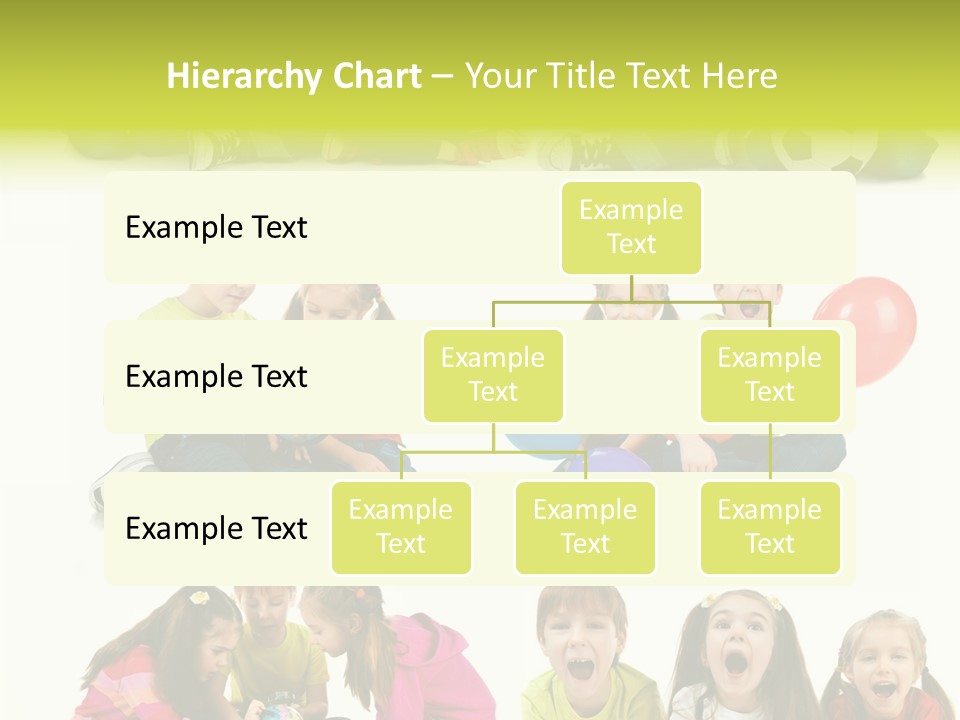 Schoolgirl White Small PowerPoint Template