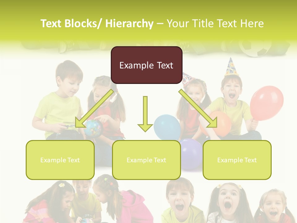 Schoolgirl White Small PowerPoint Template