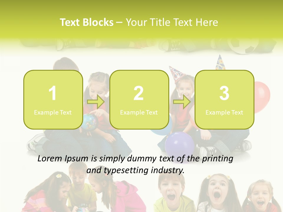 Schoolgirl White Small PowerPoint Template