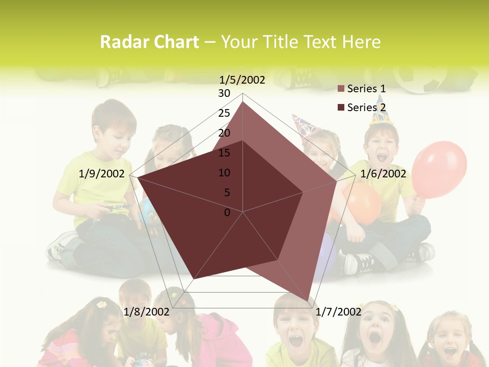 Schoolgirl White Small PowerPoint Template