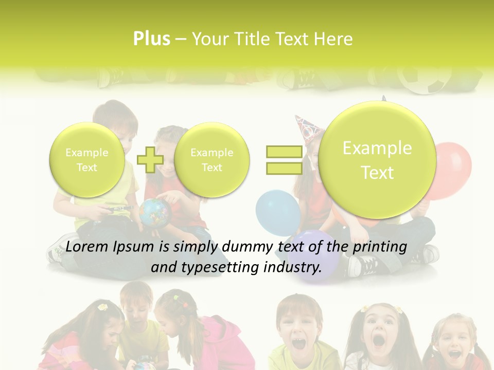 Schoolgirl White Small PowerPoint Template