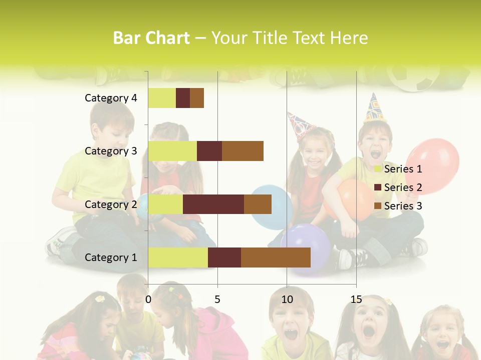 Schoolgirl White Small PowerPoint Template