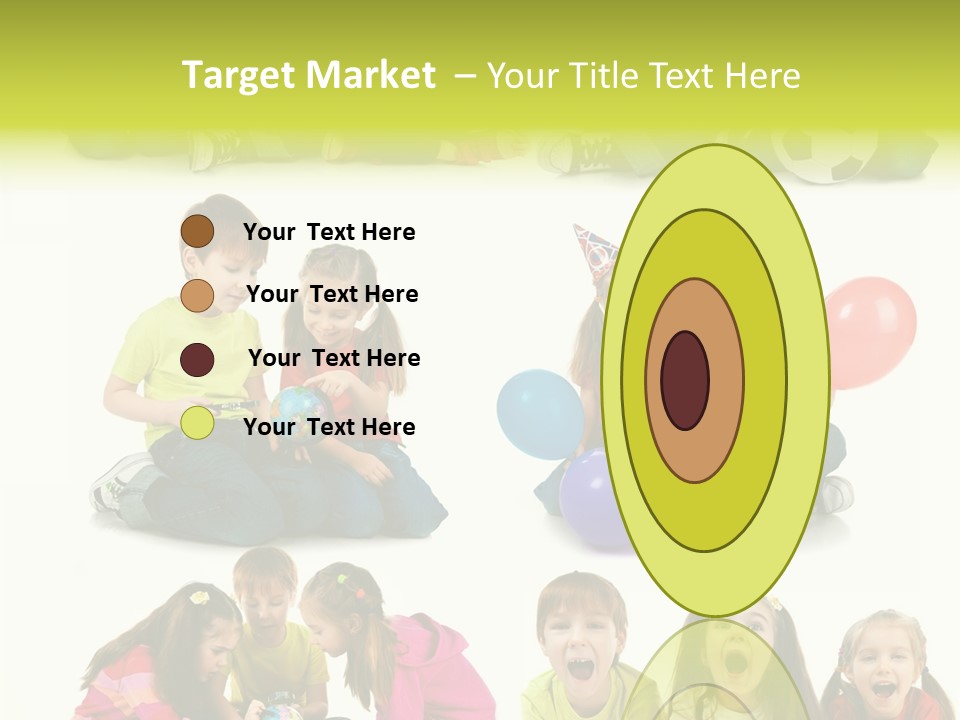 Schoolgirl White Small PowerPoint Template