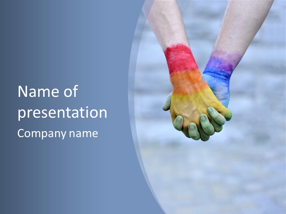 Gay Flag Homosexuality Homosexual PowerPoint Template