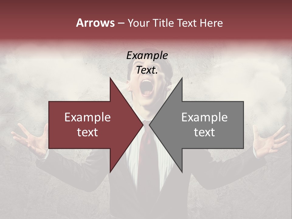 Bossy Stress Head PowerPoint Template