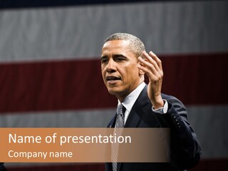 Speech President Obama Politics PowerPoint Template