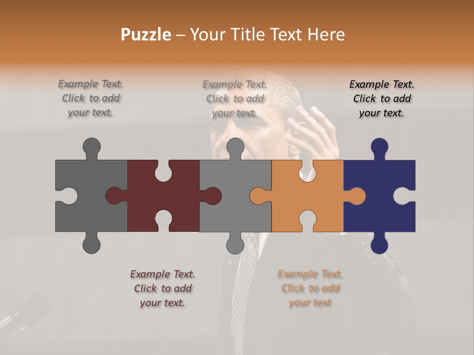 Speech President Obama Politics PowerPoint Template