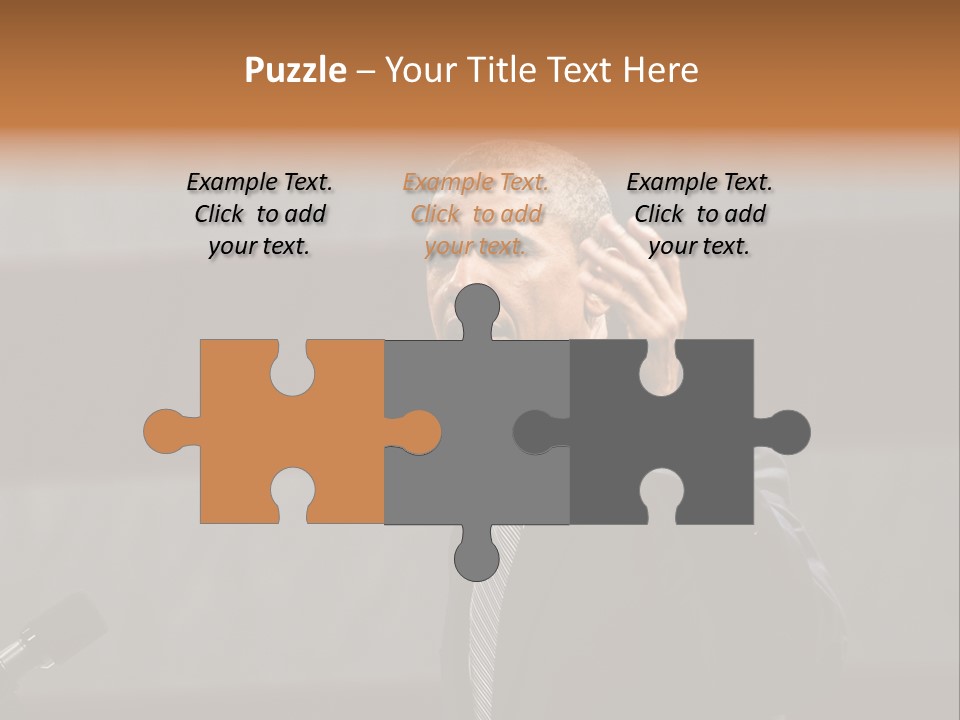 Speech President Obama Politics PowerPoint Template