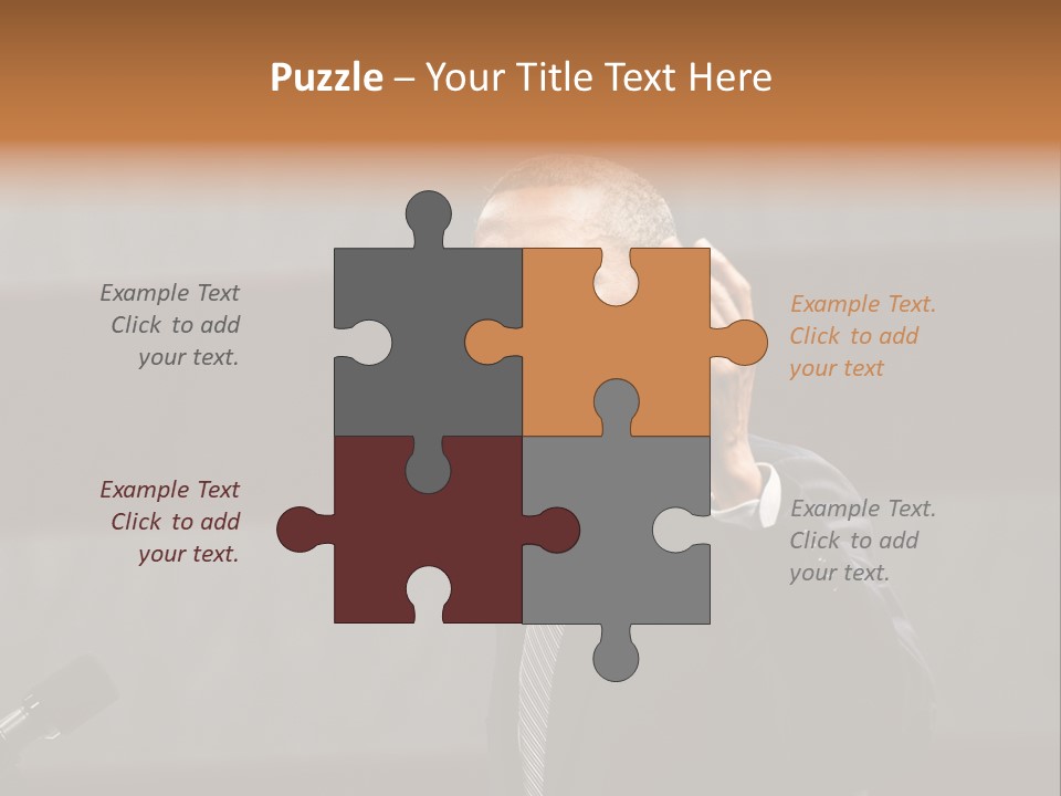 Speech President Obama Politics PowerPoint Template