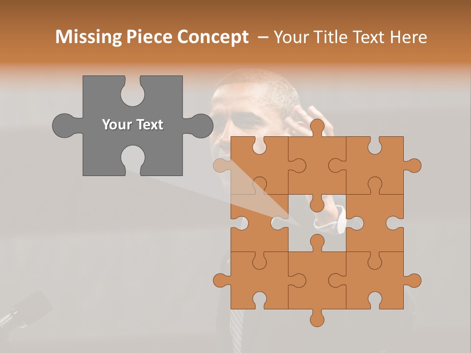 Speech President Obama Politics PowerPoint Template