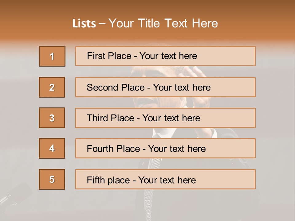 Speech President Obama Politics PowerPoint Template