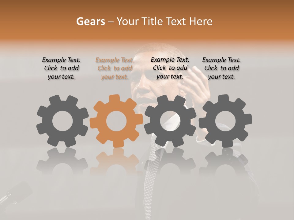 Speech President Obama Politics PowerPoint Template