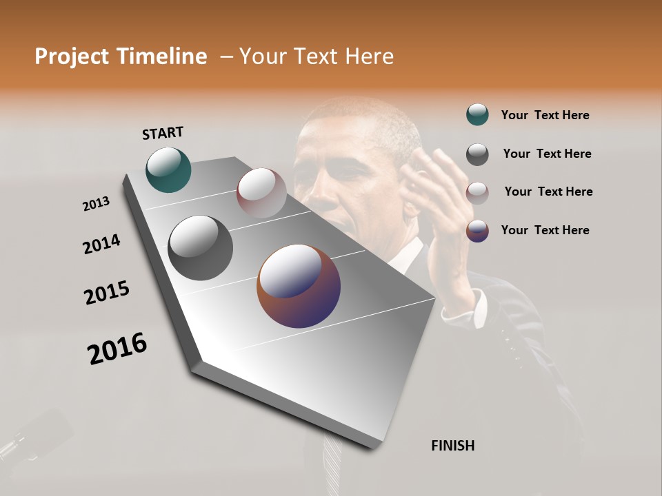 Speech President Obama Politics PowerPoint Template