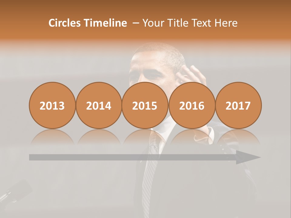 Speech President Obama Politics PowerPoint Template