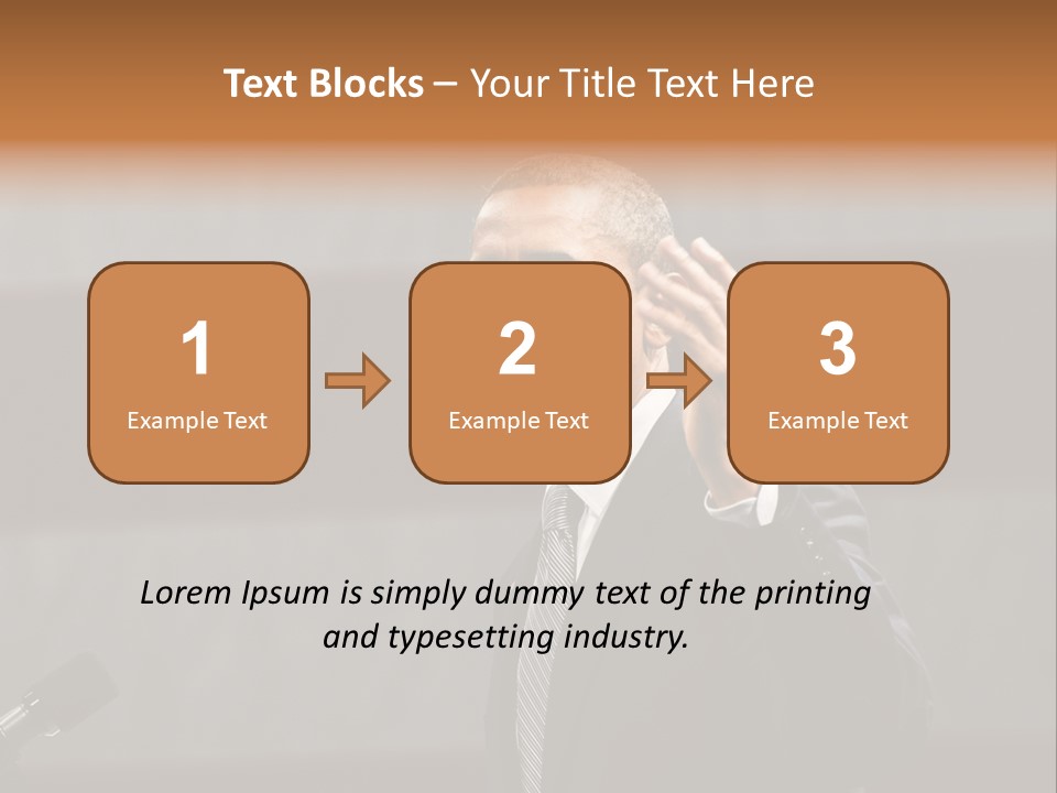 Speech President Obama Politics PowerPoint Template