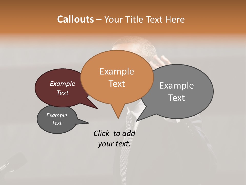 Speech President Obama Politics PowerPoint Template