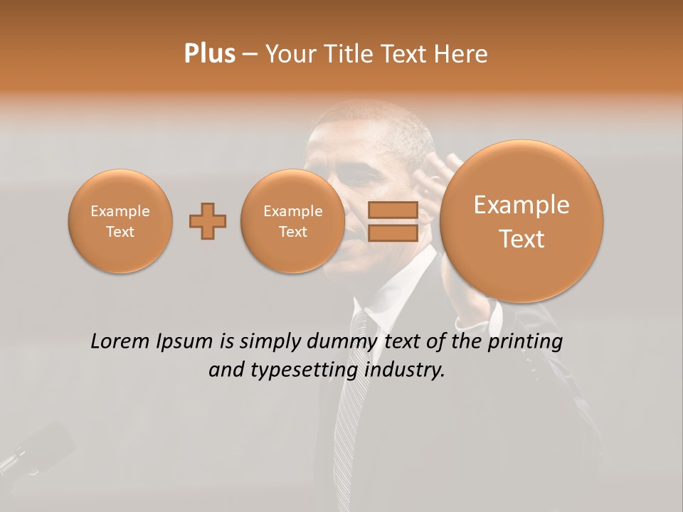Speech President Obama Politics PowerPoint Template