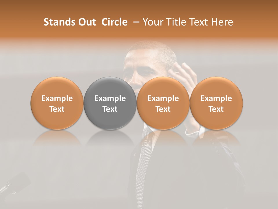 Speech President Obama Politics PowerPoint Template