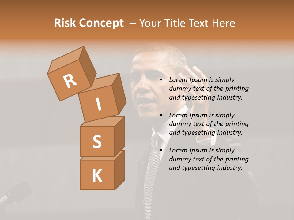 Speech President Obama Politics PowerPoint Template