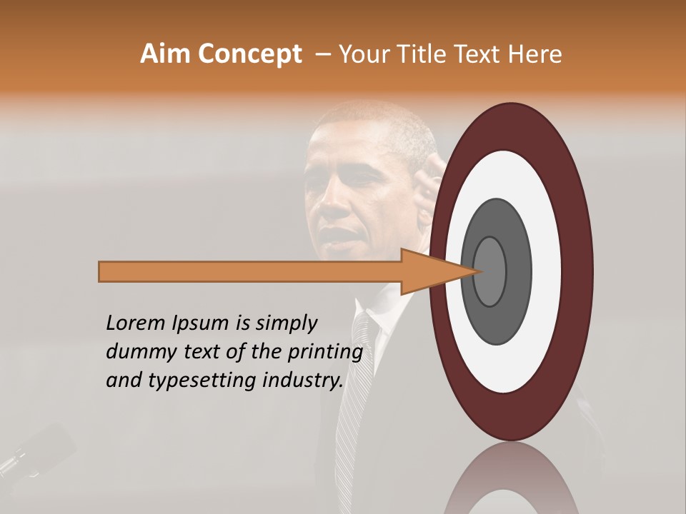 Speech President Obama Politics PowerPoint Template