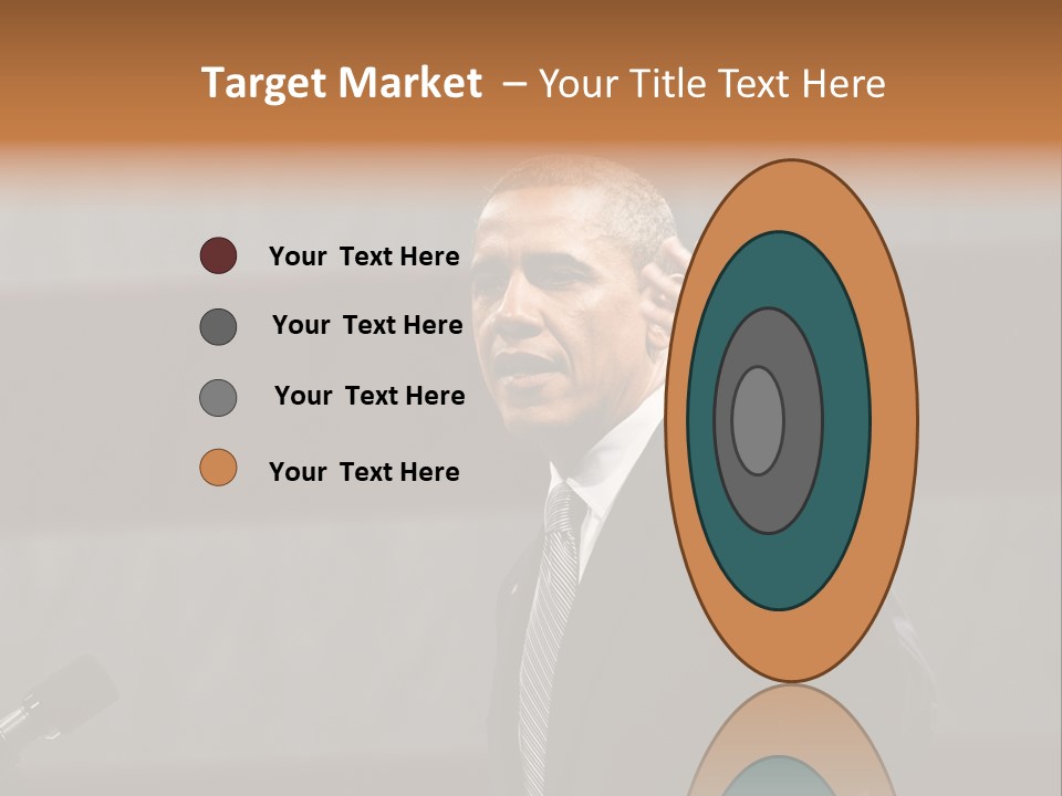 Speech President Obama Politics PowerPoint Template