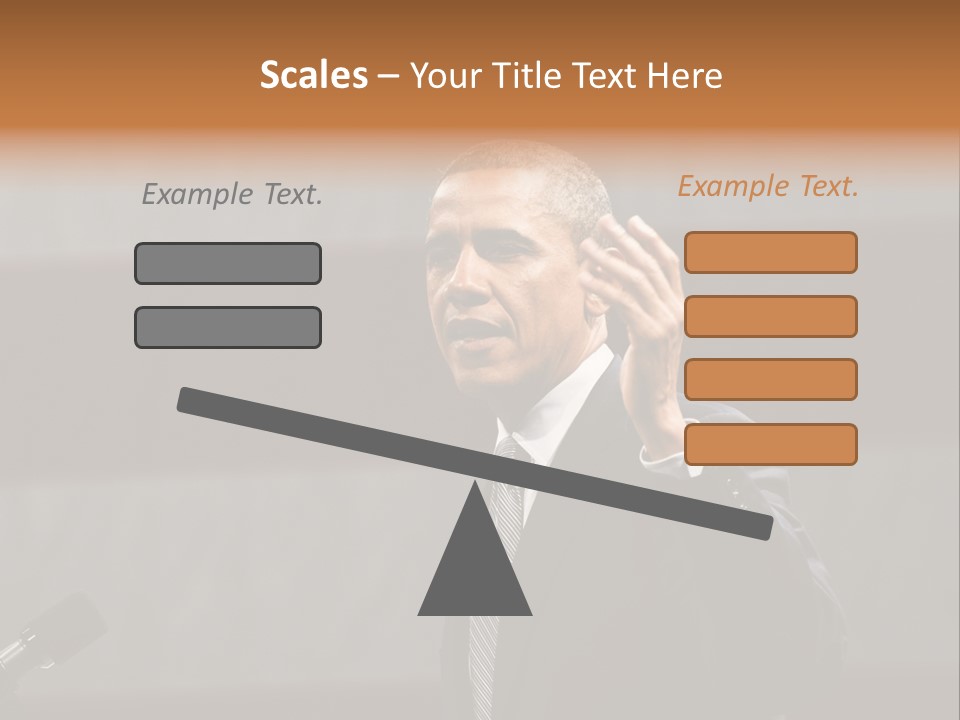 Speech President Obama Politics PowerPoint Template