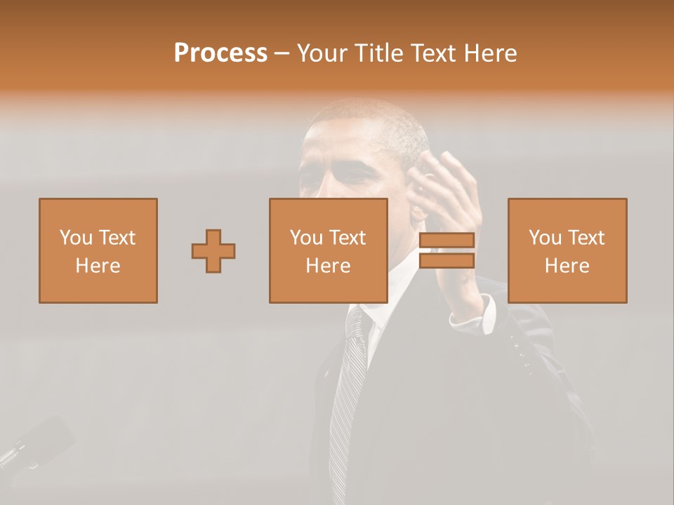 Speech President Obama Politics PowerPoint Template