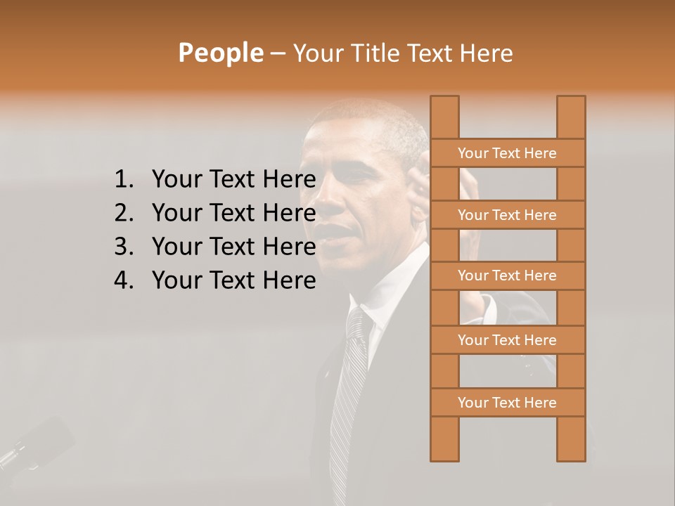 Speech President Obama Politics PowerPoint Template