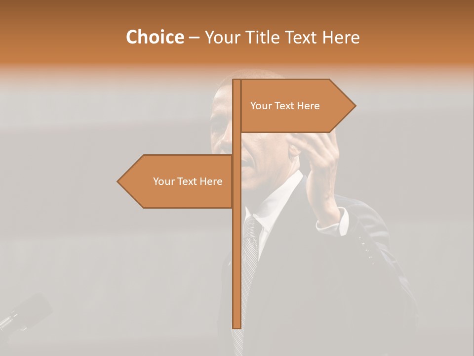 Speech President Obama Politics PowerPoint Template