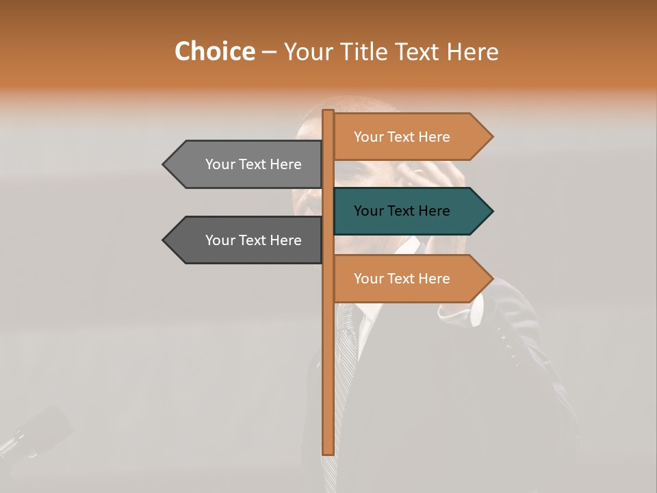 Speech President Obama Politics PowerPoint Template