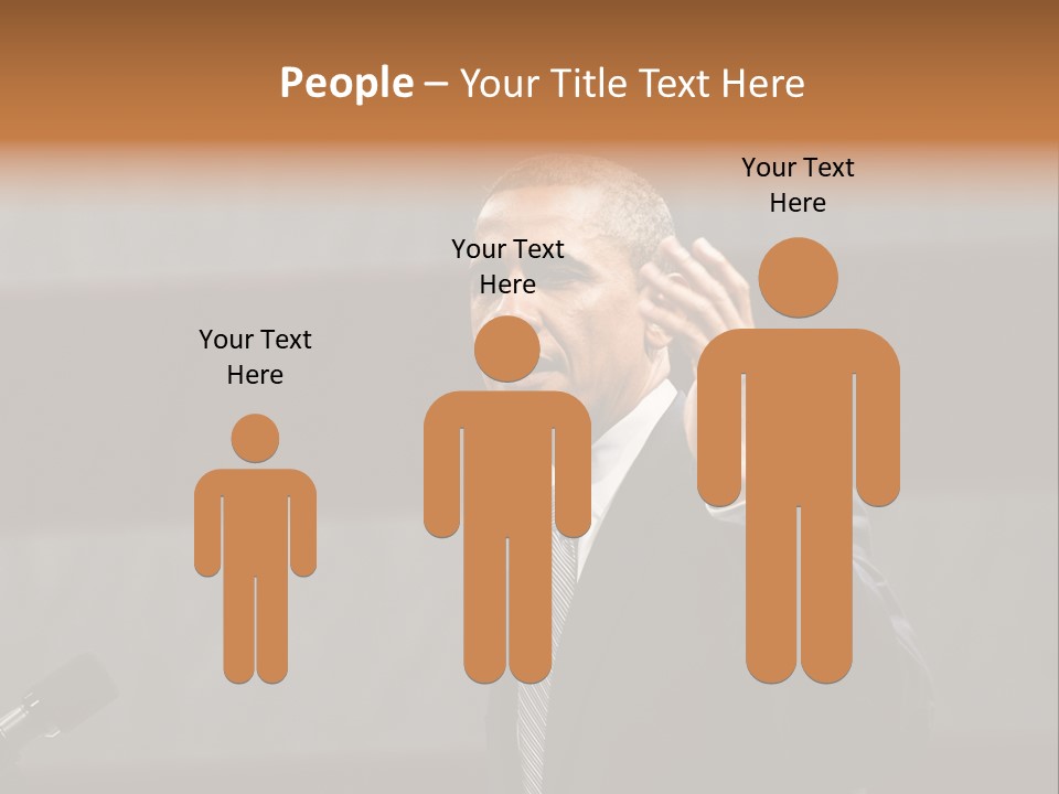 Speech President Obama Politics PowerPoint Template
