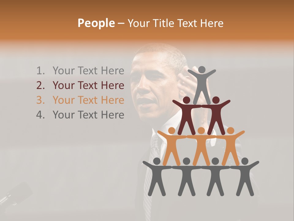 Speech President Obama Politics PowerPoint Template