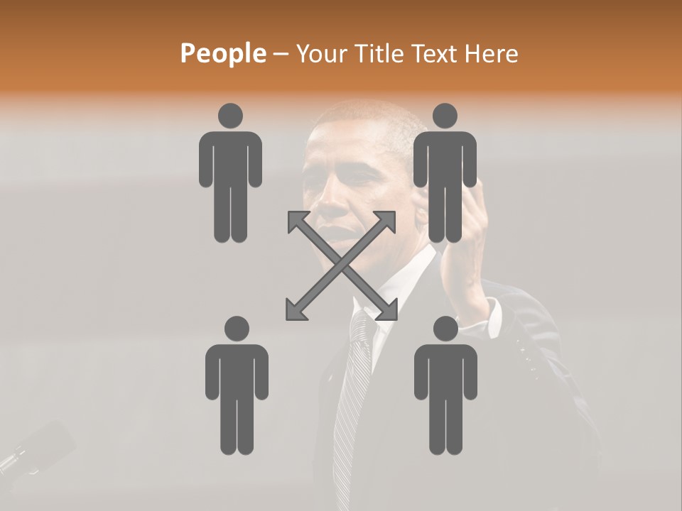 Speech President Obama Politics PowerPoint Template