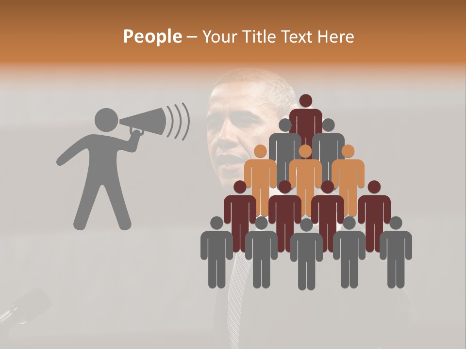 Speech President Obama Politics PowerPoint Template