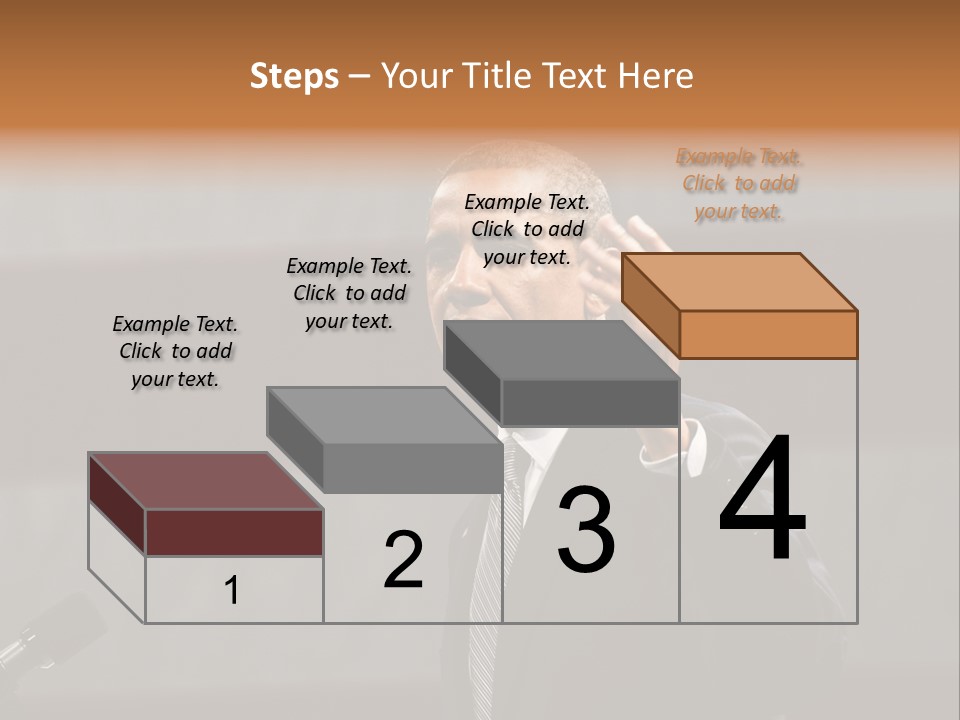 Speech President Obama Politics PowerPoint Template
