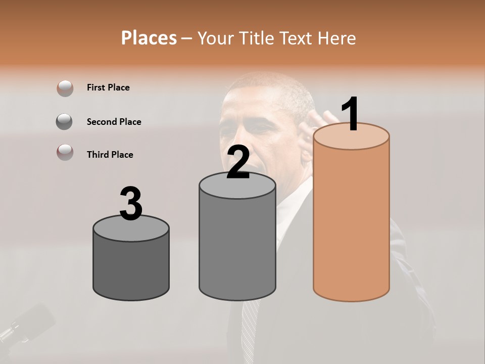 The President Of The United States Giving A Speech PowerPoint Template