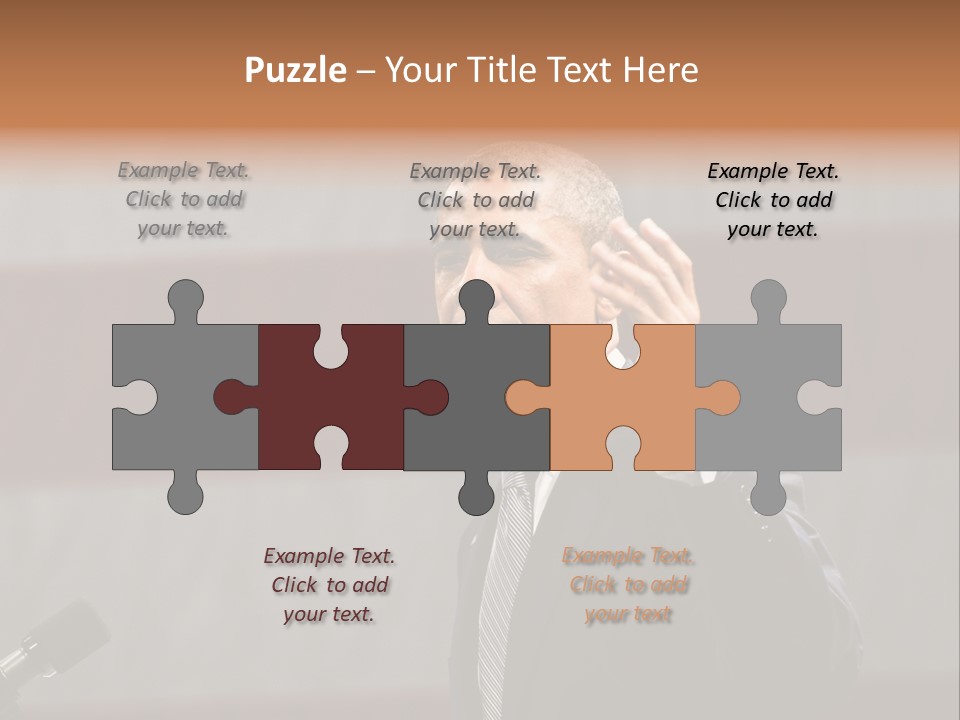 The President Of The United States Giving A Speech PowerPoint Template