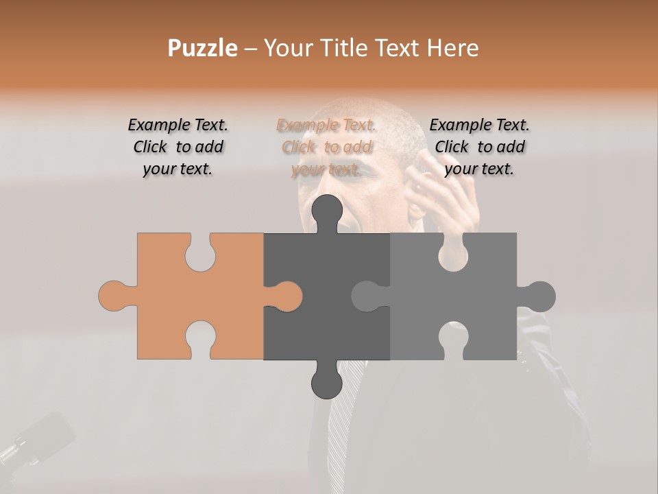 The President Of The United States Giving A Speech PowerPoint Template