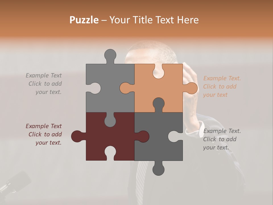 The President Of The United States Giving A Speech PowerPoint Template