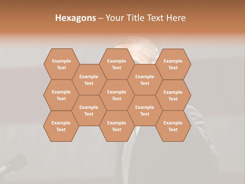 The President Of The United States Giving A Speech PowerPoint Template